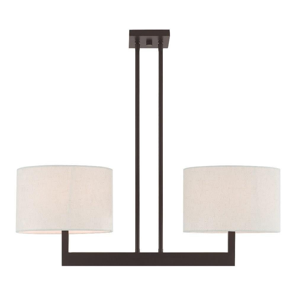 Livex Lighting 42425-07 Hayworth 2-Light Linear Chandelier, Bronze