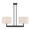 Livex Lighting 42425-07 Hayworth 2-Light Linear Chandelier, Bronze view 1