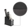 JACKCUBE DESIGN 4 Compartments Black Leather Remote Control Organizer Holder, Controller TV Guide, Media Storage Box  :MK292A view 2