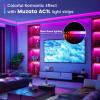 Muzata 40Pack 3.3FT Silver LED Strip Channel with Milky Diffuser U1SW WW view 4