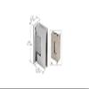 CRL VCT037SC Satin Chrome Victoria Series Wall Mount Full Back Plate Hinge view 3