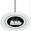 Black & White Sailboat Solid Ceramic Fan Pull #1 view 1