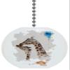 Giraffe Watercolor Solid Ceramic Fan Pull view 1