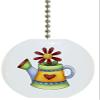 Watering Can Solid Ceramic Fan Pull view 1