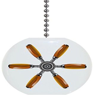 Helm #3 Solid Ceramic Fan Pull