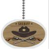 Sheriff Texas Ranger Solid Ceramic Fan Pull view 1