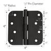 Design House Interior Door Hinge, 4", Oil Rubbed Bronze view 2