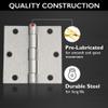 Design House Interior Door Hinge, 3.5", Satin Nickel view 4