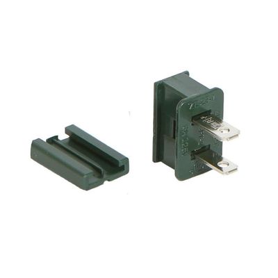 Vickerman Green Male Slide-On Plug for SPT-2, 18 Wire Gauge, 10 per Pack.