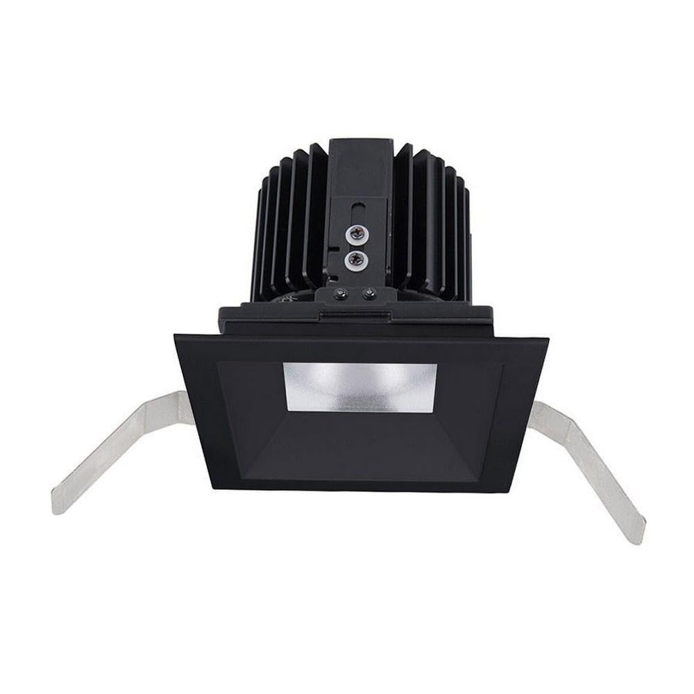 WAC Lighting R4SD1T-W835-BK Volta - 5.75" 36W 60 3500K 85CRI 1 LED Square Shallow Regressed Trim with LED Light Engine, Black Finish with Textured Glass