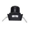 WAC Lighting R4SD1T-W835-BK Volta - 5.75" 36W 60 3500K 85CRI 1 LED Square Shallow Regressed Trim with LED Light Engine, Black Finish with Textured Glass view 1