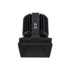 WAC Lighting R4SD2L-N830-BK Volta - 6.39" 36W 25 3000K 85CRI 1 LED Sqaure Regressed Invisible Trim with Light Engine, Black Finish with Textured Glass view 1