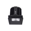 WAC Lighting R4SD1L-W840-BK Volta - 5.75" 36W 60 4000K 85CRI 1 LED Square Shallow Regressed Invisible Trim with Light Engine, Black Finish with Textured Glass view 1