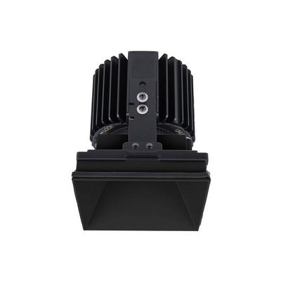 WAC Lighting R4SD2L-S840-BK Volta - 6.39" 36W 15 4000K 85CRI 1 LED Sqaure Regressed Invisible Trim with Light Engine, Black Finish with Textured Glass