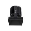 WAC Lighting R4SD2L-S840-BK Volta - 6.39" 36W 15 4000K 85CRI 1 LED Sqaure Regressed Invisible Trim with Light Engine, Black Finish with Textured Glass view 3
