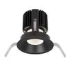 WAC Lighting R4RD1T-N840-BK Volta - 5.75" 36W 25 4000K 85CRI 1 LED Round Shallow Regressed Trim with LED Light Engine, Black Finish with Textured Glass view 2