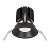 WAC Lighting R4RD1T-N840-BK Volta - 5.75" 36W 25 4000K 85CRI 1 LED Round Shallow Regressed Trim with LED Light Engine, Black Finish with Textured Glass view 3