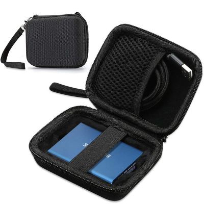 ProCase Carrying Case for Samsung T5 T3 SSD, Compact Hard Shockproof Carry Case for T5 / T3 / T1 Portable SSD 250GB 500GB 1TB 2TB USB 3.1 Type C Hard Drive Black