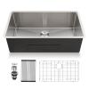 Lordear 32 Undermount Kitchen Sink SUS304 Stainless Steel 16 Gauge view 1