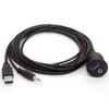 BSHTU USB 3.0 Flush Mount Cable - USB 3.0 and 3.5mm Aux Extention Mount, Flush, Dash, Panel Mount Cable 1/8 AUX for Car Bike Boat Motorcycle Radio Stereo Android (2 Meter/6Ft) view 3