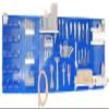 Wall Control 30-WRK-800BUW Master Workbench Metal Pegboard Tool Organizer,Blue/White view 2