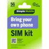 Simple Mobile Bring Your Own Phone 3-in-1 Prepaid SIM Kit view 1