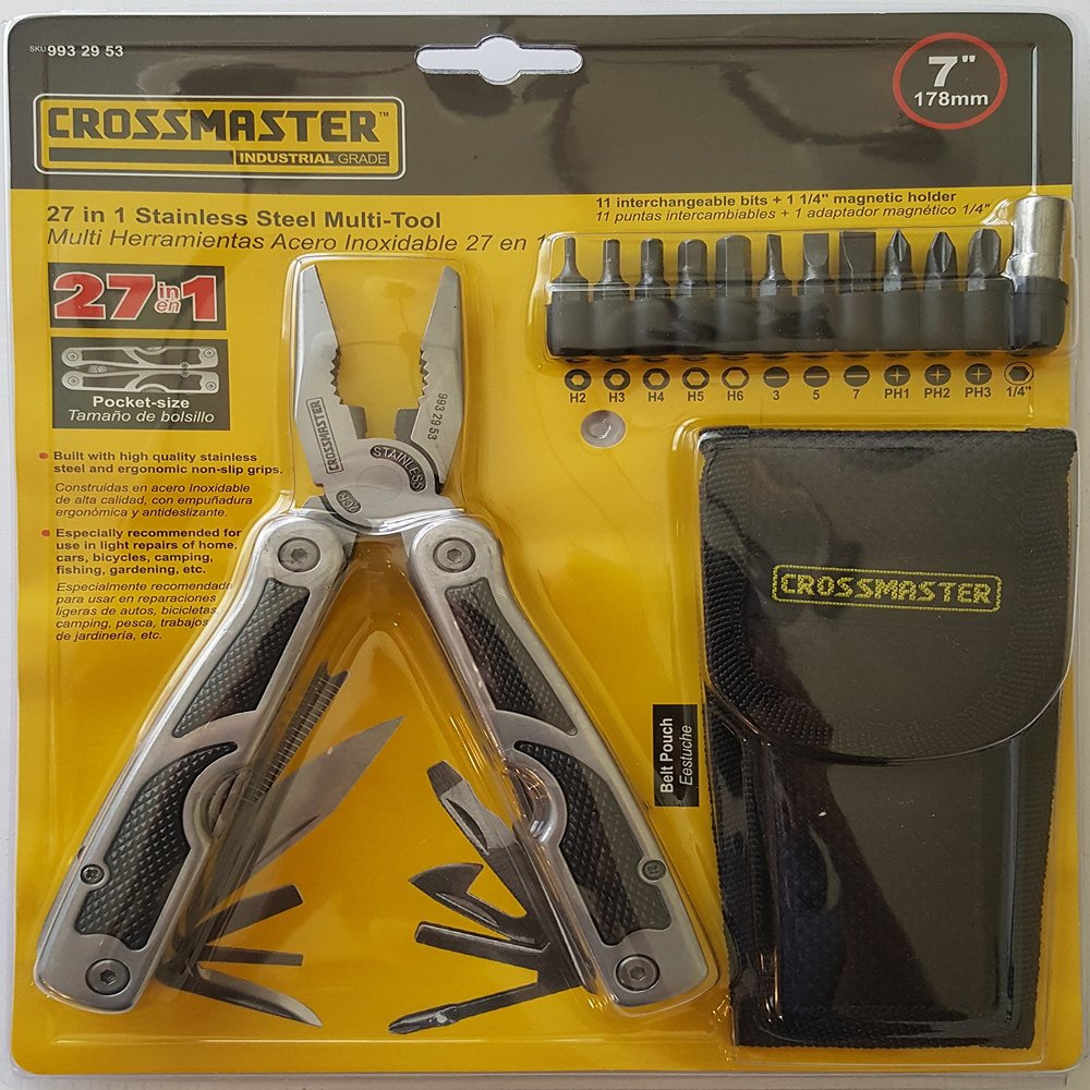 Intermax Tools 9932953 Crossmaster, 27 In 1, Stainless Steel