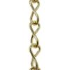 RCH Hardware CH-S50-16-PB Steel Basket Chain 15 Gauge, Polished Brass (1 Foot) view 1