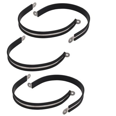 uxcell 5pcs 90mm Dia EPDM Rubber Lined P Clips Pipe Clamps Holder