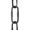 RCH Hardware CH-S58-20-BLK Steel Chandelier Chain 14 Gauge, Black (1 Foot) view 1