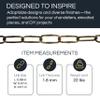 RCH Hardware CH-S58-20-BLK Steel Chandelier Chain 14 Gauge, Black (1 Foot) view 2