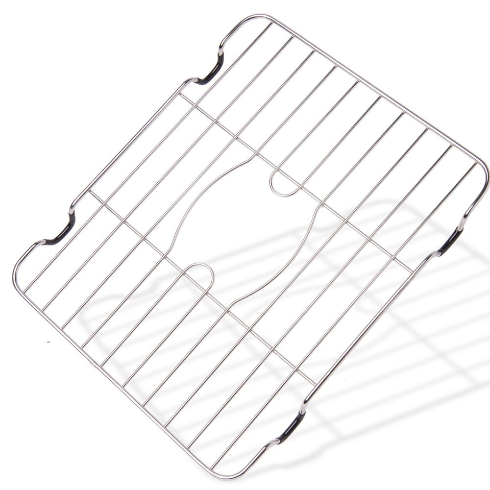 Better Houseware Sink Protectors for Kitchen Sink, Rust-Resistant Scratch-Preventing Stainless Steel Sink Protector Grid, Non-Slip Kitchen Sink Rack for Washing, 12 x 10.25 x 1 Inch