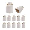 12pcs E-Simpo 4Pin CFL GX24Q to E26/E27 Medium Screw LED Bulb Socket Lamp Base Lampholder Adapter Converter,NOT Plug and Play, Need Rewire to Bypass Ballast. (12-Pack) view 1