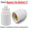 12pcs E-Simpo 4Pin CFL GX24Q to E26/E27 Medium Screw LED Bulb Socket Lamp Base Lampholder Adapter Converter,NOT Plug and Play, Need Rewire to Bypass Ballast. (12-Pack) view 2