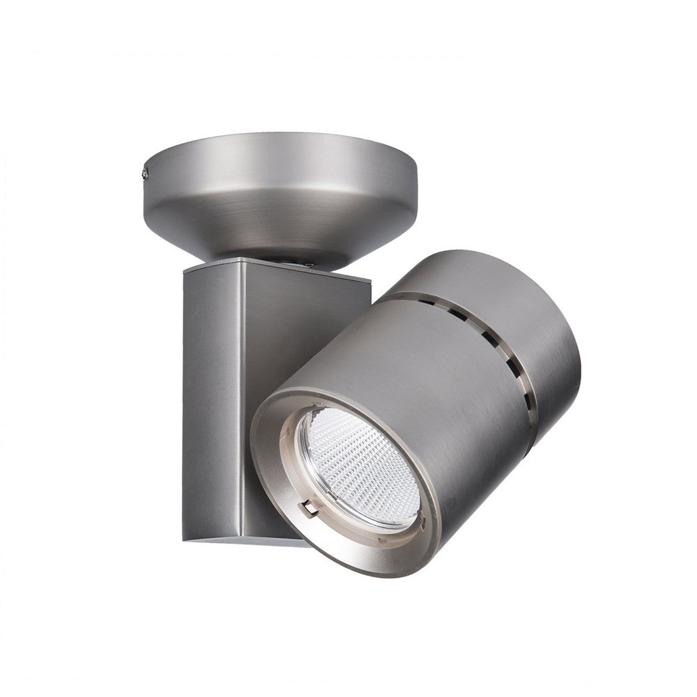 WAC Lighting Exterminator II MO-1023F-927-BN 1023 LED Energy Star Monopoint Finish 90+ CRI and 2700K, Flood Beam, Brushed Nickel