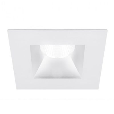 WAC Lighting R3BSD-F930-WT Oculux 3.5" LED Square Open Reflector Trim Engine in White Finish; Flood Beam, 90+CRI and 3000K