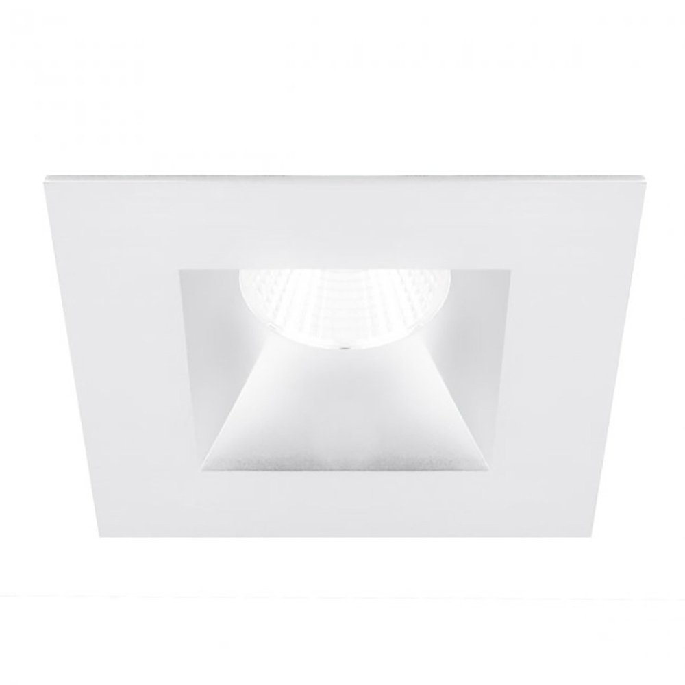 WAC Lighting R3BSD-F930-WT Oculux 3.5" LED Square Open Reflector Trim Engine in White Finish; Flood Beam, 90+CRI and 3000K