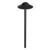 WAC Landscape Lighting, Canopy LED 12V Path and Area Light with 8.5in Round Cap 2700K Warm Built-in LED in Black view 1
