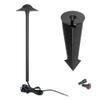 WAC Landscape Lighting, Canopy LED 12V Path and Area Light with 8.5in Round Cap 2700K Warm Built-in LED in Black view 2