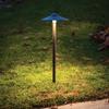 WAC Landscape Lighting, Canopy LED 12V Path and Area Light with 8.5in Round Cap 2700K Warm Built-in LED in Black view 4