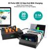 Sipolar USB 3.0 Hub Industrial 20-Port USB Hub/Charging Station Support Mobile Devices/Tablets Refurbishing - 5120Mbps view 2