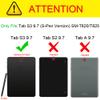 Fintie Slim Shell Case for Samsung Galaxy Tab S3 9.7, Super Slim Lightweight Stand Case with S Pen Protective Holder Auto Sleep/Wake for Tab S3 9.7 (SM-T820/T825/T827) 2017 Release, Black view 2