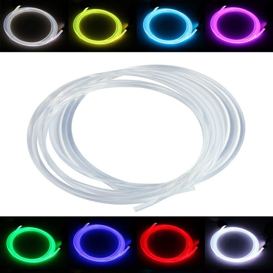AMKI PMMA Optic Fiber Light Cable Side Glow Diameter for Fiber Optical Lighting Decoration 1M (0.12in)