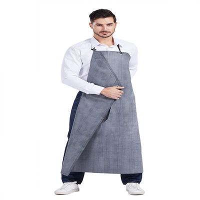 Nanxson Mens Apron Thick Rubber Waterproof Apron Factory Butcher Adjustable Working Apron CF3024 Black