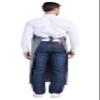 Nanxson Mens Apron Thick Rubber Waterproof Apron Factory Butcher Adjustable Working Apron CF3024 Black view 3