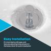 EZ-FLO Lift-n-Turn Bath Drain Assembly Kit, 1-1/2 in. x 11.5 Coarse Thread, 2-7/8 in. OD Flange, 5/16 in. Tapped Zinc Body, Chrome Plated, 35233 view 4