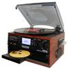 Boytone BT-22M, Bluetooth Record Player Turntable, AM/FM Radio, Cassette, CD Player, 2 Built in Speaker, Ability to Convert Vinyl, Radio, Cassette, CD to MP3 Without a Computer, SD Slot, USB, AUX view 1