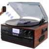 Boytone BT-22M, Bluetooth Record Player Turntable, AM/FM Radio, Cassette, CD Player, 2 Built in Speaker, Ability to Convert Vinyl, Radio, Cassette, CD to MP3 Without a Computer, SD Slot, USB, AUX view 2