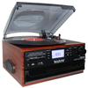 Boytone BT-22M, Bluetooth Record Player Turntable, AM/FM Radio, Cassette, CD Player, 2 Built in Speaker, Ability to Convert Vinyl, Radio, Cassette, CD to MP3 Without a Computer, SD Slot, USB, AUX view 4