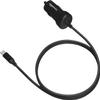 Amazon Basics MFi Certified 12W (5V, 2.4A) Car Charger with Lightning Cable for iPhone and Apple Devices, 3 ft, Black view 1
